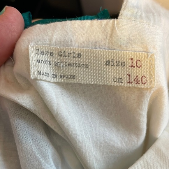 Zara Girls Soft Collection Floral Cut Out Back Fit and Flare Dress size 10 - Picture 4 of 16